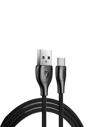 Кабель remax lesu pro (usb 2.0 до type-c, 2.1a, 480 mbps, 1 м) – чорний (rc-160a-b)
