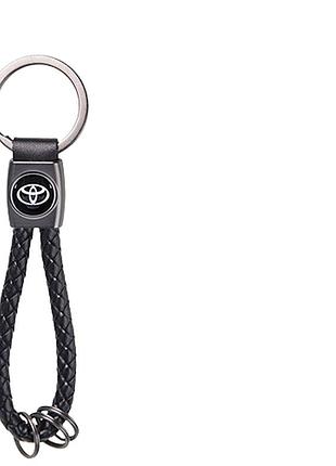 Брелок шкірозамінний плетений з кільцями cn toyota 48770