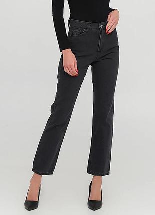 Джинси regular fit жіночі blue wave 182326 27 темно-сірі (2200004837680)