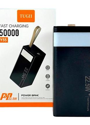 Повербанк wuw y55 pd22,5w quick charge 50000 mah black