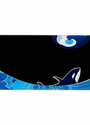 Коврик для мышки fantech ato kujira umi mp905 900х400х4мм черный резина текстиль для работы и игр
