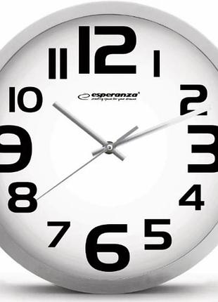 Настенные часы esperanza ehc013w zurich white