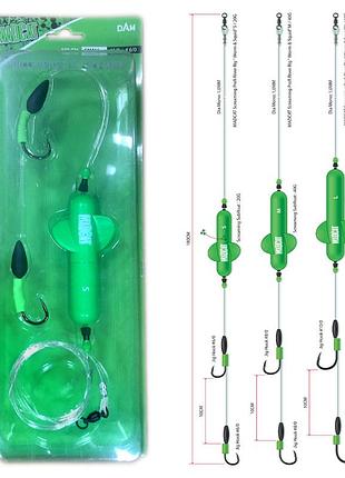 Оснащення madcat® screaming profi river rig "worm & squid" m, 1,8м 40гр