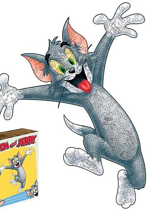 Дерев'яний фігурний пазл woods story tom & jerry™ том 42х40 см xl 137 деталей