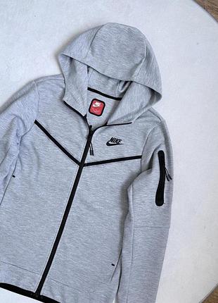Зип-худи серый nike tech flecce 3