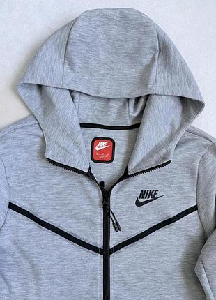 Зип-худи серый nike tech flecce 4