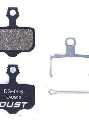 Колодки тормозные dust ds-06s avid elixir disk, черный (brs-020)
