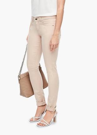 Джинсы skinny женские s.oliver 183189 36 бежевые (lv2200004854359)