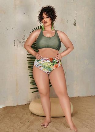 Женский купальник танкини plus size 4xl