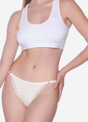 Трусики бикини женские хлопковые vanilyasecret 191914 one size белые (2200005071076)