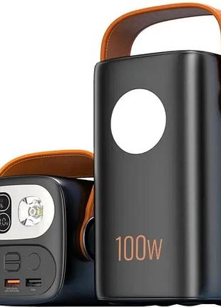 Портативное зарядное устройство с фонариком на 60000 mah, kpg-60 / повербанк / внешний аккумулятор