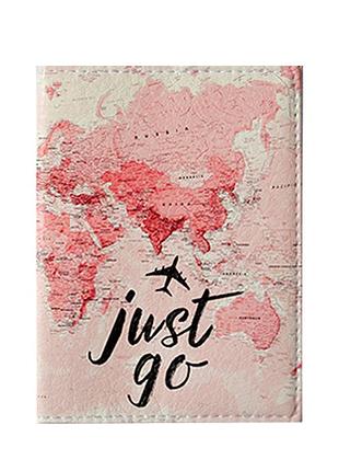 Обложка на паспорт (биометрический) для девушки! "just go"