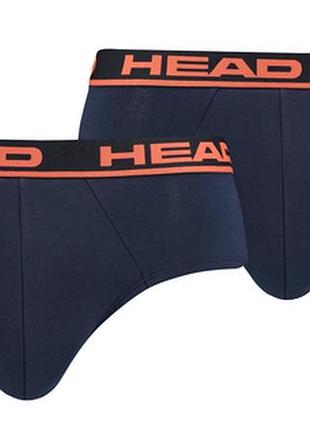 Трусы-брифы head boxer brief 2p синий, оранжевый чол l