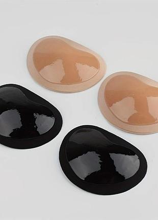 Самоклеючі поролонові вкладиші чашечки push up колір beige та black 2 пари