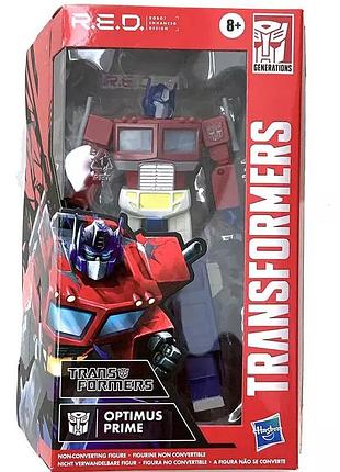 Трансформер оптимус прайм hasbro transformers r.e.d. generations optimus prime 15 см (первое поколение) 9
