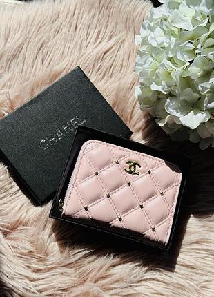 Гаманець chanel mini рожевий