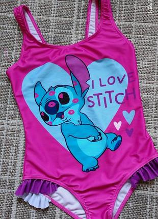 Суцільний купальник stitch