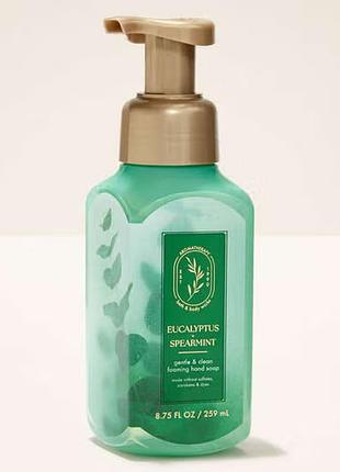 Жидкое мыло-пена для рук bath & body works (667659386420) eucalyptus spearmint gentle & clean foaming hand soap 259 мл