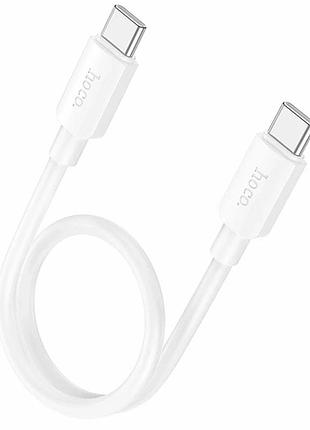 Кабель usb type-c 60w 0.25м для быстрой зарядки и синхронизации белый hoco x96 hyper