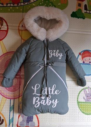 👶 зимовий комбінезон-конверт для малюка