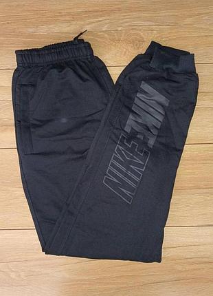 Спортивные штаны мужские, черные, манжет, 46-54 м