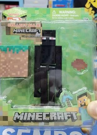 Фигурка майнкрафт enderman с аксессуарами эндермен minecraft 10,5 см