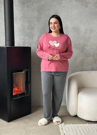 Жіноча піжама сорочка та штани plus size 2x-4xl sweet dreams