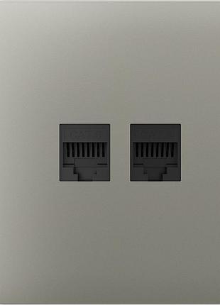 Бічна панель для вбудованої інтернет-розетки ajax sidecover lan оливкова для ethernet-розетки 2 порти