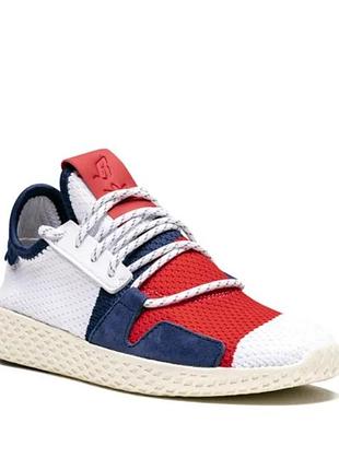 Шикарние ванные крассовки вот adidas bbc hu v2 белые/ червони/ синие.