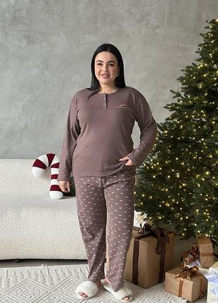 Женская пижама рубашка и штаны plus size 2x-4xl sweet dreams 3xl