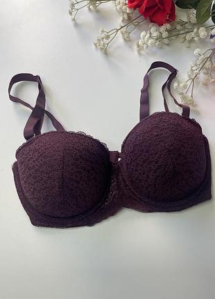 Снижки⬇️ красивый бюстик с кружевом марсала primark