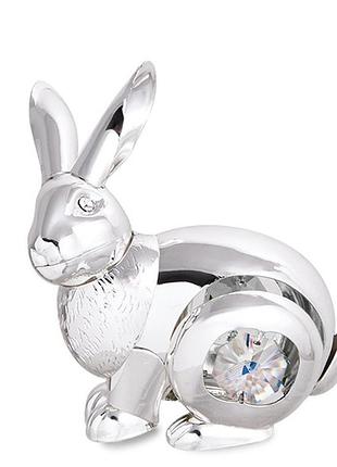 Статуетка з камінням swarovski кролик 6х7 см 1601992