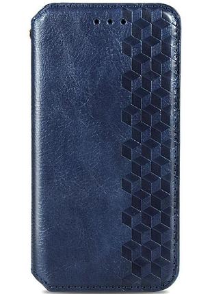 Шкіряний чохол-книжка getman cubic (pu) для xiaomi poco x3 nfc / poco x3 pro синій