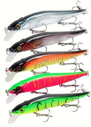 Набор воблеров goldfish minnow 11,5 см 14 г 5 шт set-1
