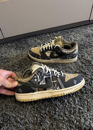 Кросівки travis scott x nike sb dunk low "cactus jack"