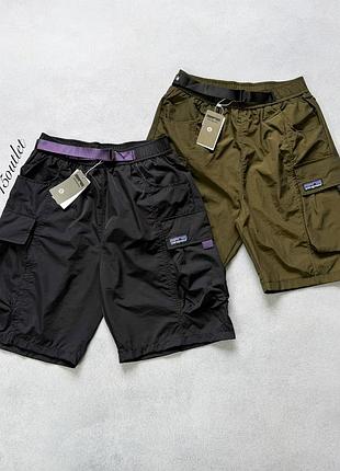 Шорти карго patagonia cargo shorts gore tex патагонія гор текс шорти чорний, m