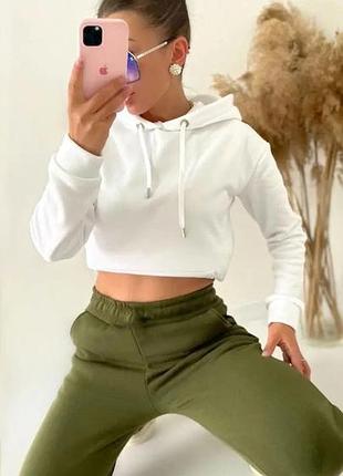 Теплые женские штаны хаки 2xl