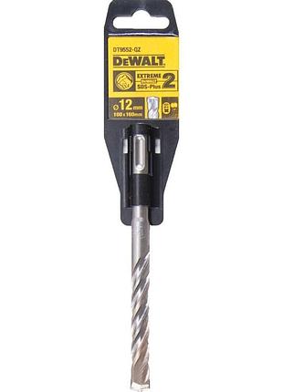 Бур по бетону dewalt sds-plus 12 мм, робоча довжина 100 мм — модель dt9552