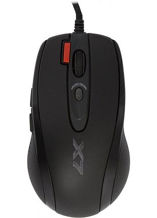 Мышка для пк a4tech xl-750bk-b проводная 3600dpi лазерный сенсор 3xfire черная