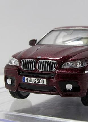 Конверсия красный bmw x6 e71 xdrive 35d 2009, diamond. перекрашивание, лак, детализация 1:43 бокс.