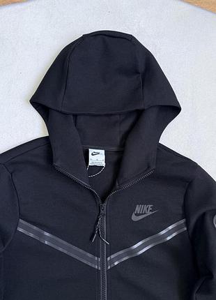 Зип-худи черное nike tech flecce 5