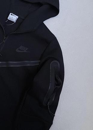 Зип-худи черное nike tech flecce 2