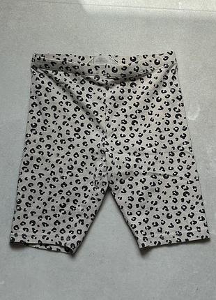 Дитячі леопардові велосипедки шорти h&m розмір 116 на 5-6 років трикотажні