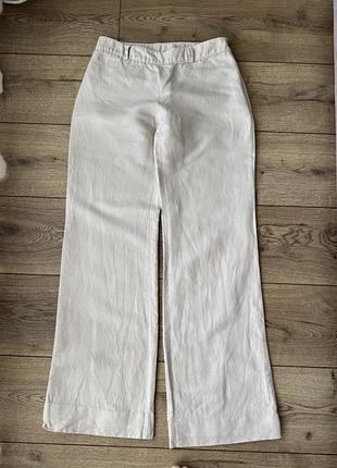 Лляні брюки штани палаццо massimo dutti xs