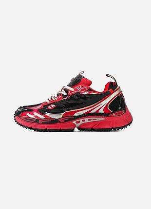 Кросівки off white be right back red black