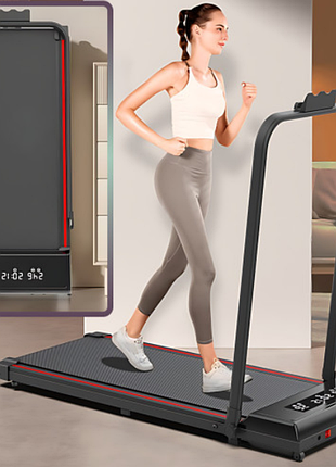 Сложная беговая дорожка yxt003 3-в-1 walking pad, до 150 кг, 10 км/ч, с пультом, led-дисплеем, область бега 107×40 см