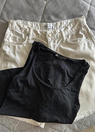 Базова майка топ чорна zara