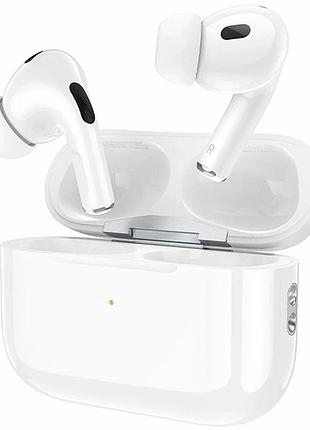 Блютуз стереогарнітура borofone bw92 білий 30mah 4 години роботи tws навушники
