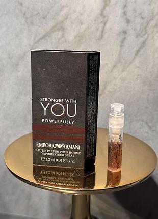 Emporio armani stronger with you powerfully пробник оригінал