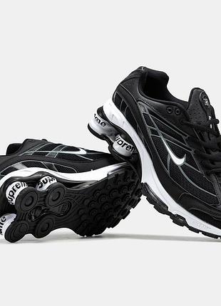 Стильные кроссовки nike shox tl ride2 supreme black white